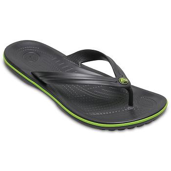 Crocs Crocband Cierne / Zelene - Panske Žabky